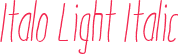 Italo Light Italic